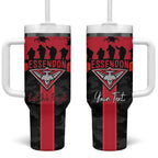 Personalised Essendon Football ANZAC Day Tumbler With Handle Bombers Poppy Lest We Forget