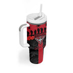 Personalised Essendon Football ANZAC Day Tumbler With Handle Bombers Poppy Lest We Forget