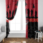 Personalised Essendon Football ANZAC Day Window Curtain Bombers Poppy Lest We Forget