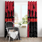 Personalised Essendon Football ANZAC Day Window Curtain Bombers Poppy Lest We Forget