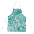 50 Years Deadly NAIDOC Week 2026 Personalised Apron Dhari Cyan Indigenous Art