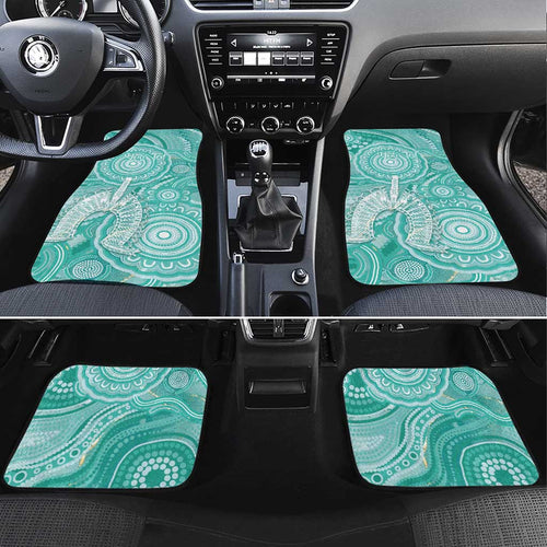 50 Years Deadly NAIDOC Week 2026 Personalised Car Mats Dhari Cyan Indigenous Art