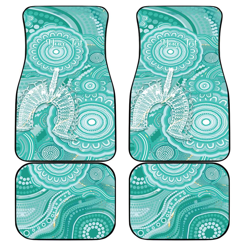 50 Years Deadly NAIDOC Week 2026 Personalised Car Mats Dhari Cyan Indigenous Art