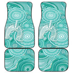 50 Years Deadly NAIDOC Week 2026 Personalised Car Mats Dhari Cyan Indigenous Art