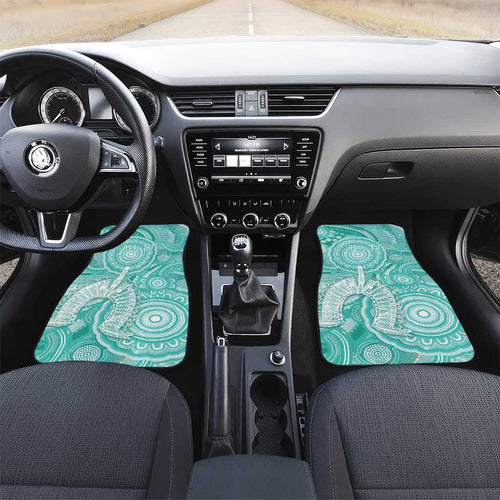 50 Years Deadly NAIDOC Week 2026 Personalised Car Mats Dhari Cyan Indigenous Art