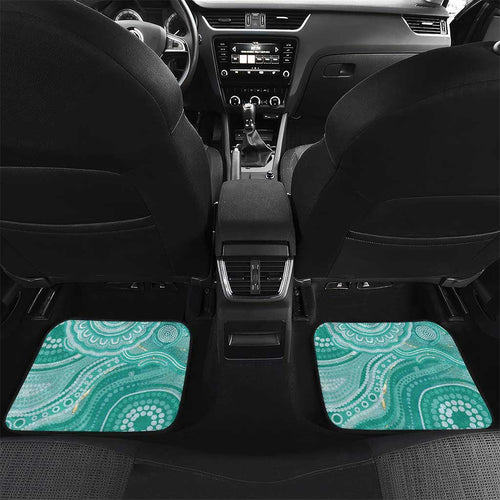 50 Years Deadly NAIDOC Week 2026 Personalised Car Mats Dhari Cyan Indigenous Art
