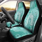 50 Years Deadly NAIDOC Week 2026 Personalised Car Seat Cover Dhari Cyan Indigenous Art