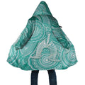 50 Years Deadly NAIDOC Week 2026 Personalised Cloak Dhari Cyan Indigenous Art
