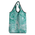 50 Years Deadly NAIDOC Week 2026 Personalised Grocery Bag Dhari Cyan Indigenous Art
