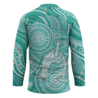 50 Years Deadly NAIDOC Week 2026 Personalised Hockey Jersey Dhari Cyan Indigenous Art