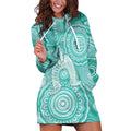50 Years Deadly NAIDOC Week 2026 Personalised Hoodie Dress Dhari Cyan Indigenous Art