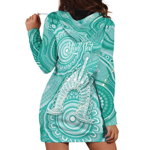 50 Years Deadly NAIDOC Week 2026 Personalised Hoodie Dress Dhari Cyan Indigenous Art