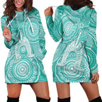 50 Years Deadly NAIDOC Week 2026 Personalised Hoodie Dress Dhari Cyan Indigenous Art