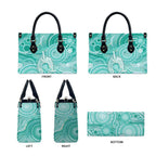 50 Years Deadly NAIDOC Week 2026 Personalised Leather Bag Dhari Cyan Indigenous Art