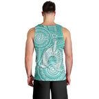 50 Years Deadly NAIDOC Week 2026 Personalised Men Tank Top Dhari Cyan Indigenous Art