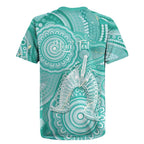 50 Years Deadly NAIDOC Week 2026 Personalised Rugby Jersey Dhari Cyan Indigenous Art