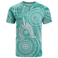 50 Years Deadly NAIDOC Week 2026 Personalised T Shirt Dhari Cyan Indigenous Art