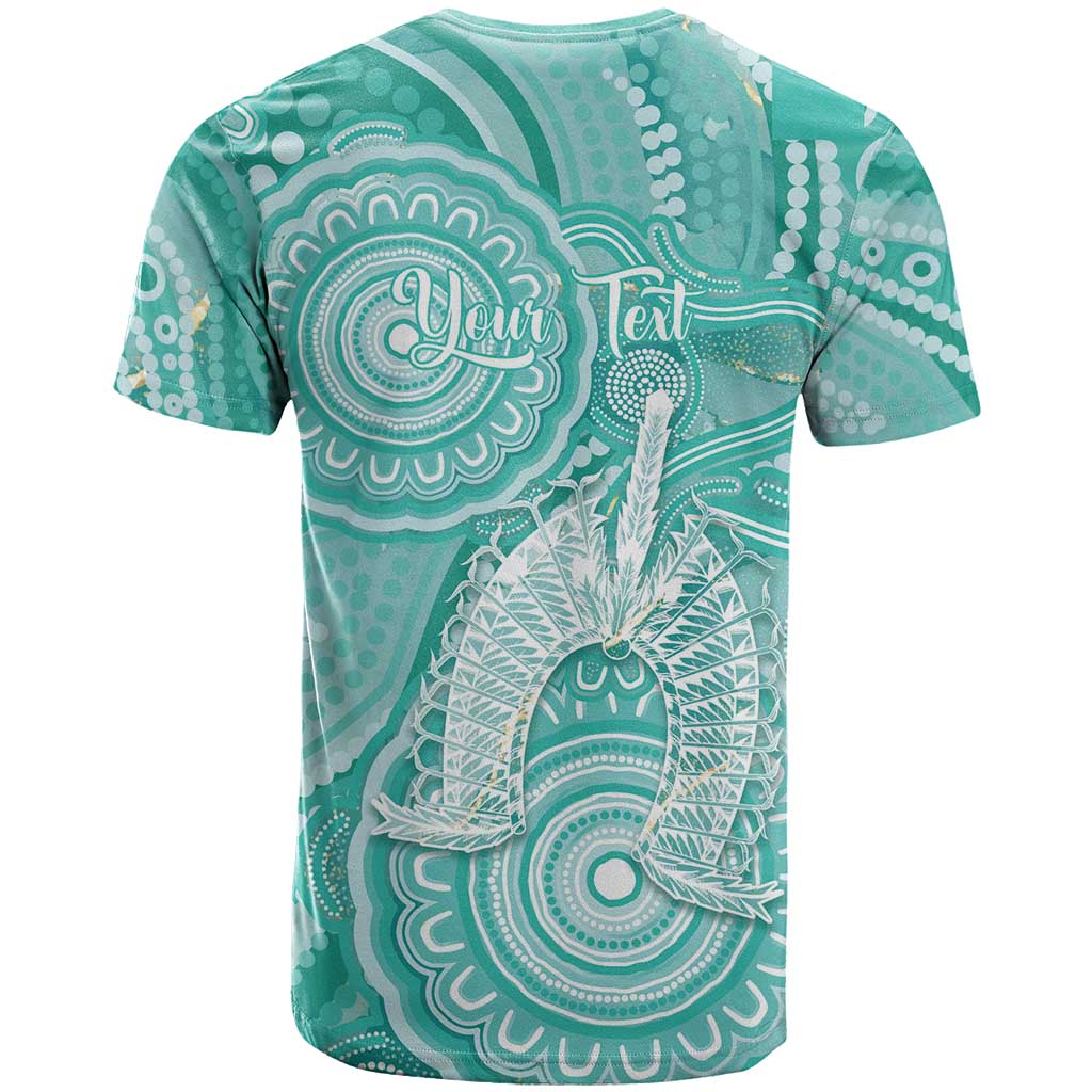50 Years Deadly NAIDOC Week 2026 Personalised T Shirt Dhari Cyan Indigenous Art