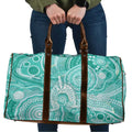 50 Years Deadly NAIDOC Week 2026 Personalised Travel Bag Dhari Cyan Indigenous Art