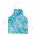 50 Years Deadly NAIDOC Week 2026 Personalised Apron Dhari Blue Indigenous Art