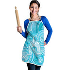 50 Years Deadly NAIDOC Week 2026 Personalised Apron Dhari Blue Indigenous Art