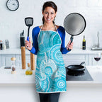 50 Years Deadly NAIDOC Week 2026 Personalised Apron Dhari Blue Indigenous Art