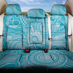 50 Years Deadly NAIDOC Week 2026 Personalised Back Car Seat Cover Dhari Blue Indigenous Art