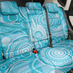 50 Years Deadly NAIDOC Week 2026 Personalised Back Car Seat Cover Dhari Blue Indigenous Art