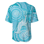 50 Years Deadly NAIDOC Week 2026 Personalised Baseball Jersey Dhari Blue Indigenous Art
