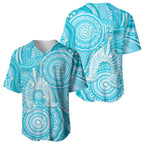 50 Years Deadly NAIDOC Week 2026 Personalised Baseball Jersey Dhari Blue Indigenous Art