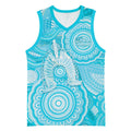 50 Years Deadly NAIDOC Week 2026 Personalised Basketball Jersey Dhari Blue Indigenous Art