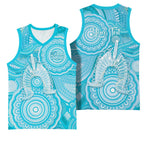 50 Years Deadly NAIDOC Week 2026 Personalised Basketball Jersey Dhari Blue Indigenous Art