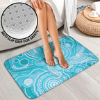 50 Years Deadly NAIDOC Week 2026 Personalised Bathroom Set Dhari Blue Indigenous Art