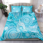 50 Years Deadly NAIDOC Week 2026 Personalised Bedding Set Dhari Blue Indigenous Art