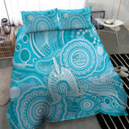 50 Years Deadly NAIDOC Week 2026 Personalised Bedding Set Dhari Blue Indigenous Art
