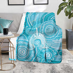 50 Years Deadly NAIDOC Week 2026 Personalised Blanket Dhari Blue Indigenous Art