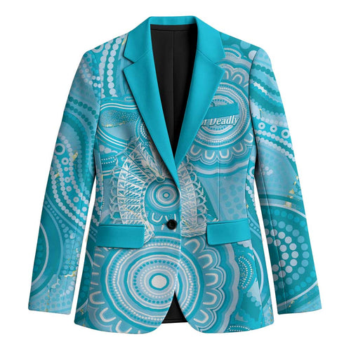50 Years Deadly NAIDOC Week 2026 Personalised Blazer Dhari Blue Indigenous Art