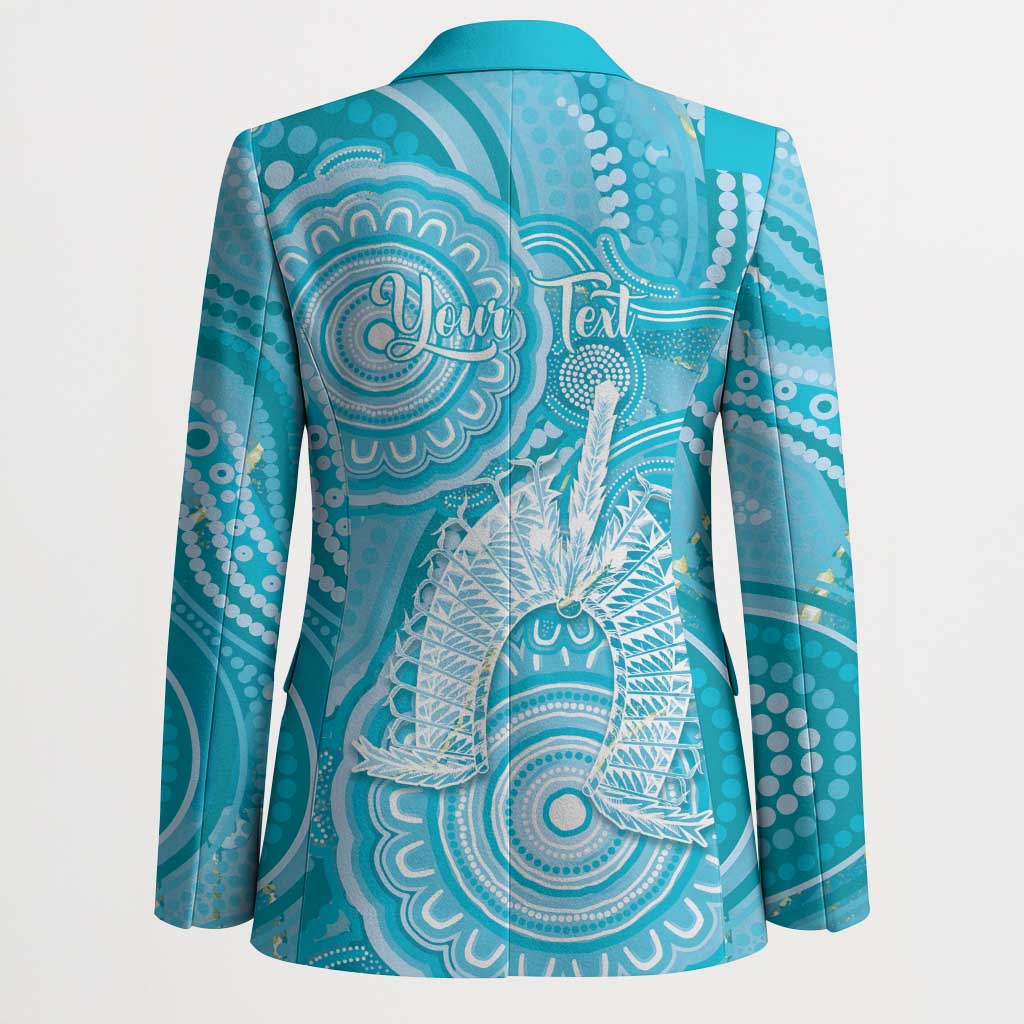 50 Years Deadly NAIDOC Week 2026 Personalised Blazer Dhari Blue Indigenous Art