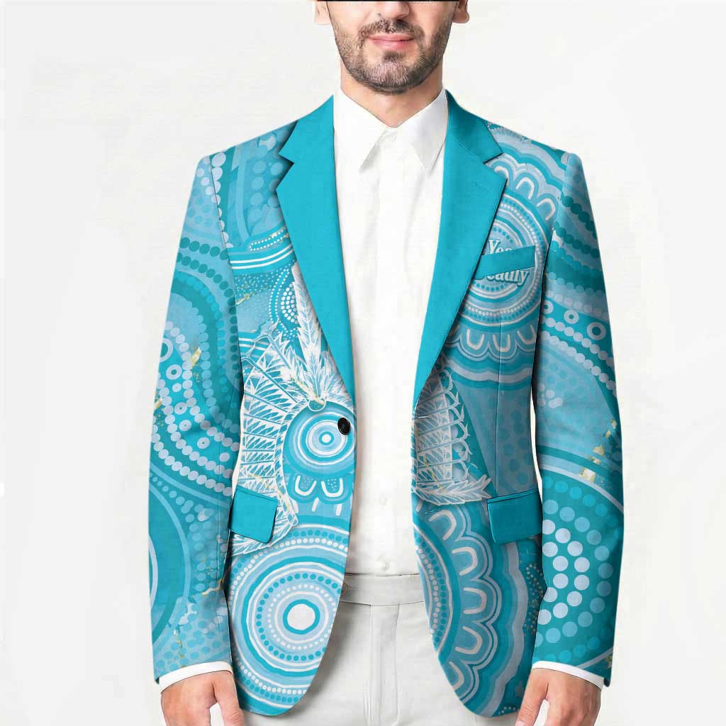 50 Years Deadly NAIDOC Week 2026 Personalised Blazer Dhari Blue Indigenous Art