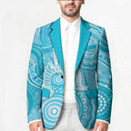 50 Years Deadly NAIDOC Week 2026 Personalised Blazer Dhari Blue Indigenous Art