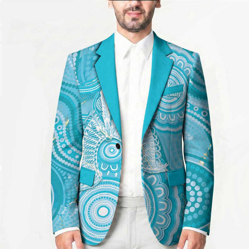 50 Years Deadly NAIDOC Week 2026 Personalised Blazer Dhari Blue Indigenous Art