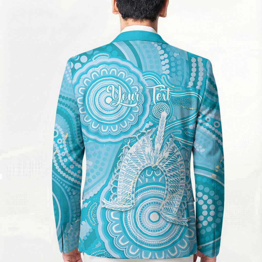 50 Years Deadly NAIDOC Week 2026 Personalised Blazer Dhari Blue Indigenous Art