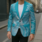 50 Years Deadly NAIDOC Week 2026 Personalised Blazer Dhari Blue Indigenous Art