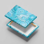 50 Years Deadly NAIDOC Week 2026 Personalised Canvas Wall Art Dhari Blue Indigenous Art