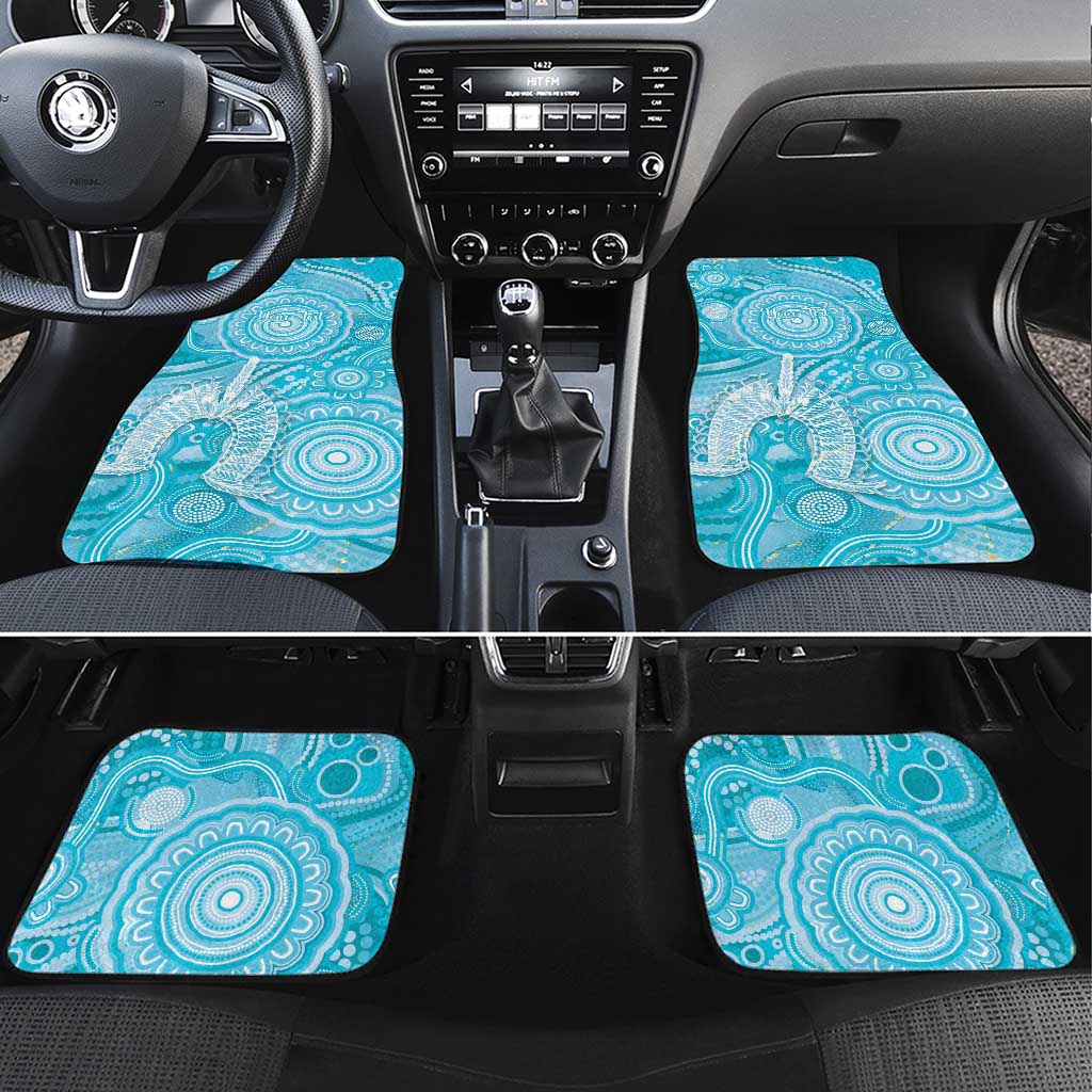 50 Years Deadly NAIDOC Week 2026 Personalised Car Mats Dhari Blue Indigenous Art