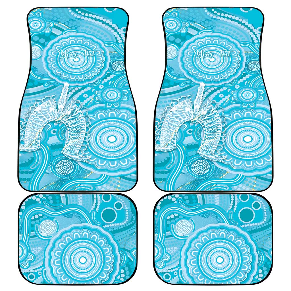 50 Years Deadly NAIDOC Week 2026 Personalised Car Mats Dhari Blue Indigenous Art