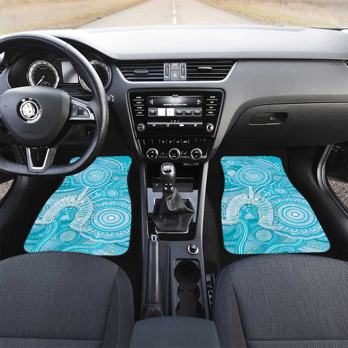 50 Years Deadly NAIDOC Week 2026 Personalised Car Mats Dhari Blue Indigenous Art