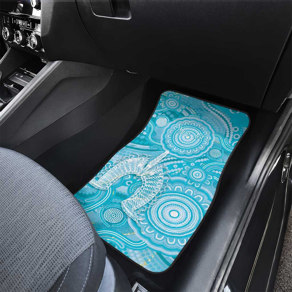50 Years Deadly NAIDOC Week 2026 Personalised Car Mats Dhari Blue Indigenous Art
