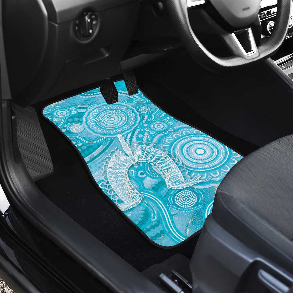 50 Years Deadly NAIDOC Week 2026 Personalised Car Mats Dhari Blue Indigenous Art