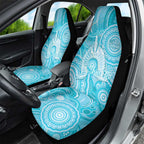 50 Years Deadly NAIDOC Week 2026 Personalised Car Seat Cover Dhari Blue Indigenous Art